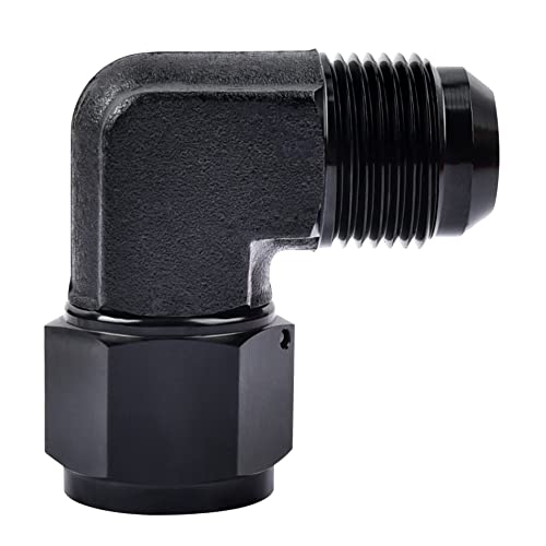 EVIL ENERGY 10AN Female to 10AN Male Flare Swivel Fitting Adapter Aluminium Black