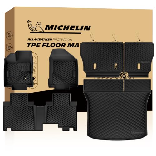 Image of Michelin Vehicle Mats for 2007-2014 Ford Edge & 2007-2015 Lincoln MKX | All-Weather TPE Custom Fit Liner, Premier (6 Piece)