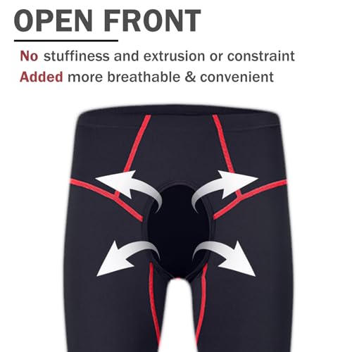 ZONBAILON Compression Pants Mens Tights Open Front Leggings Sports Base Layer Men Cold Weather Athletic Thermal3