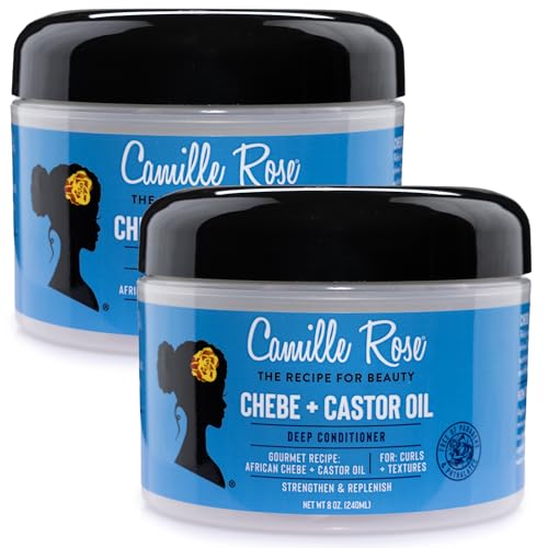 Camille Rose Black Castor Oil + Chebe Deep Conditioner 2-Pack