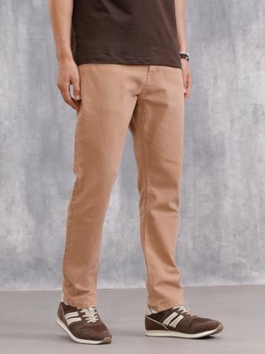Image of WROGN Men's Cotton Stretch Jeans | Solid | Slim Fit