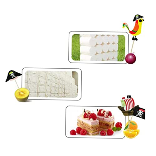 KOMBIUDA 60 Peças Decorações De Cupcake Decoração Infantil Decoração Azul Decorações De Bolo Azul De