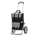 Produktbild Andersen Einkaufstrolley Royal Aluminium-Gestell klappbar mit Metallspeichenrad 25 cm und 43 Liter Einkaufstasche Vektor schwarz/grau mit Kühlfach