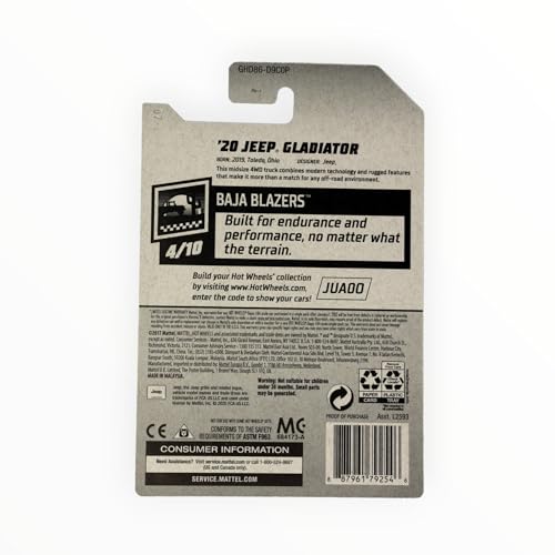 Hot Wheels '20 Jeeps Gladiator Tan 1:64 miniatura 2