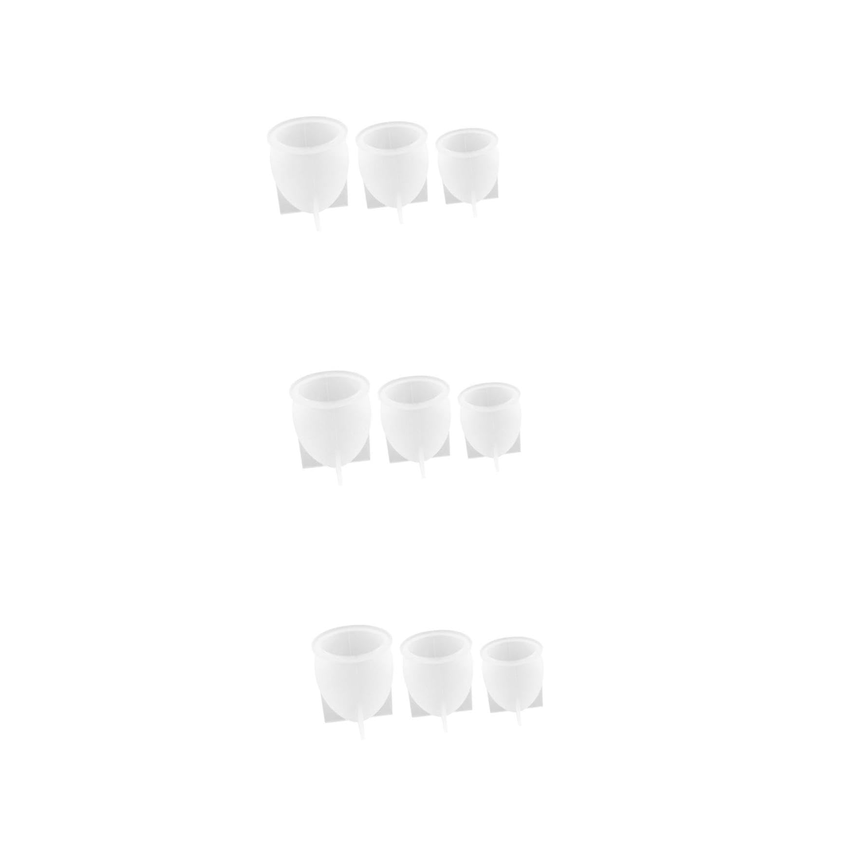 TOPBATHY 9 Pz Stampo Per Luce Notturna a Forma Di Stampo Epossidico Muffa ' in Silicone Per Candele Per Resina Scrivania Gel Di Silice Stampo Torta Un Corpo