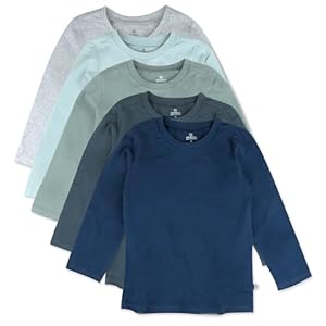 HonestBaby Multipack Long Sleeve T-shirts Tee 100{b13794532221bd7716b1630afd9d7d94fcba1925a8b0df34bdffa89758f7d763} Organic Cotton Baby, Toddler, Kids, Boys, Girls