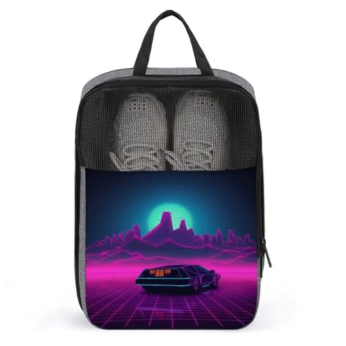 Bolsas de tenis e higiene en maletas con organizador de calzado Retrowave