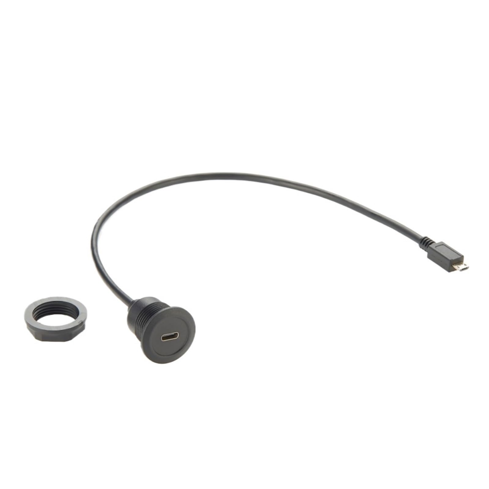 Cavo di prolunga USB 3.1 tipo C femmina a USB tipo B maschio Montaggio a pannello a incasso Passaparete Cavo dati e ricarica da USB-C a B