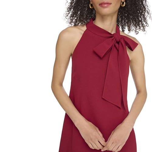 Image of Vince Camuto Women's Sleeveless Halter Tie Neck Shift Mini Dress