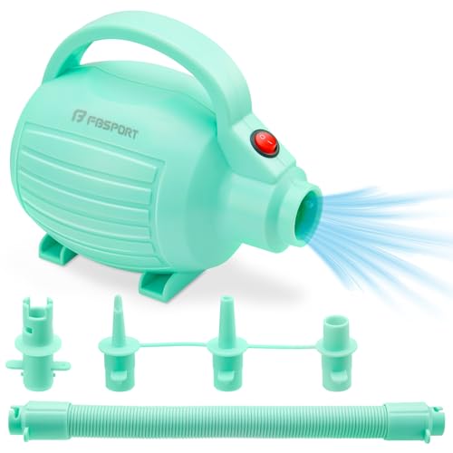 SportBob Pompa Gonfiatore Elettrica Portatile 600W con 4 Ugelli per Gonfiare/Sgonfiare, per Materassi Ad Aria, Gommoni, Salvagenti, Palle Yoga, Piscine Gonfiabili | Alimentazione AC 220-240V