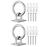 Amllaing Anbindering Pferd 304 Solid Stainless Steel mit Ring