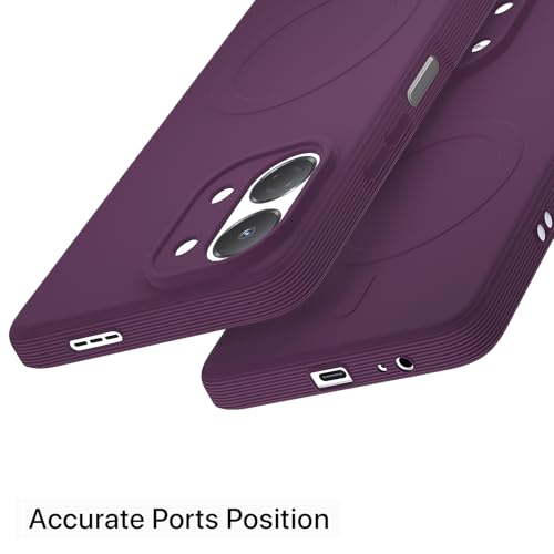 Image of Pikkme Back Cover for Tecno Spark Go 3 Soft Matte Silicone Mag-Safe Design (Mag-Safe Not Support) Camera Protection | Slim Fit Bumper Cover (Purple)