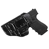 Left Holster for Concealed Carry, IWB Leather Gun Holsters for Glock 17 19 43X 44/ Sig P365/ Ruger...