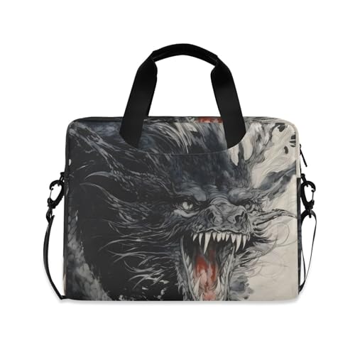 Funda maletín para portátil con diseño dragón chino miniatura 1