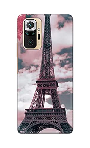 Image of Lovers Famous Place Eiffel Tower in Paris Hard Back Case Cover for Redmi Note 10 Pro / 10 Pro Max Back Cover -(J5) VNS2227