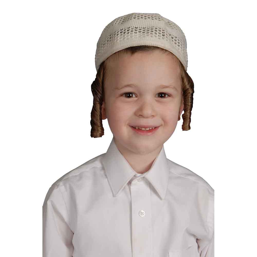 Kippa Juive Ronde Tricotée Avec étoile De David - Chapeau De Prière En Coton/polyester, Adulte, 16-17 Cm