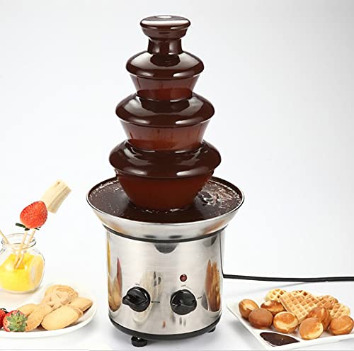 Stainless Steel Electric Chocolate Fondue Fountain Machine 4-Pound Capacity (4 Tier) #TOP1