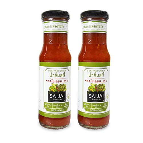 SaiJai Thai Suikiyaki and Chili Sauce, Duo Set of 2 (Sukiyaki, 2 Bottle)