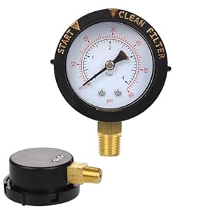 NQEUEPN 0-60 PSI Manometer für Poolfilter