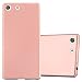 Produktbild Cadorabo Hülle für Sony Xperia M5 in Metall Rose Gold  Hardcase Handyhülle aus Plastik gegen Kratzer und Stöße  Schutzhülle Bumper Ultra Slim Back Case Hard Cover