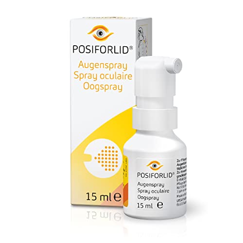 POSIFORLID Augenspray zur Lidrandpflege (ohne Duftstoffe) - zur Pflege bei gereizten Augenlidern & unterstützenden Pflege bei Lidrandentzündung - mit Euphrasia Hyaluronsäure & Salicylsäure (15ml)