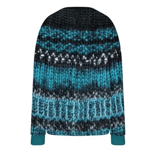 Ugly Christmas Sweater Women Funny Christmas Graphic Crewneck Long Sleeve Knit Sweatshirts Cute Xmas Holiday Pullover3