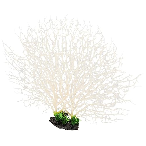 Toddmomy Aquarium Decoration Simulation Coral Tree Ornament Large Plastic Fish Tank Decor Strong Resistance for Beauty
