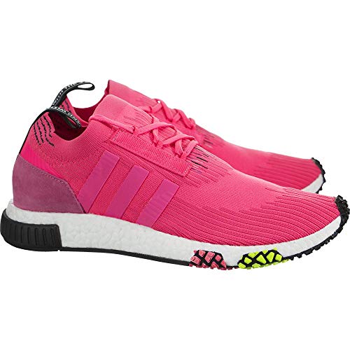adidas Men's NMD_Racer Primeknit Solar Pink/Solar Pink/Core Black Running Shoe 12 Men US2