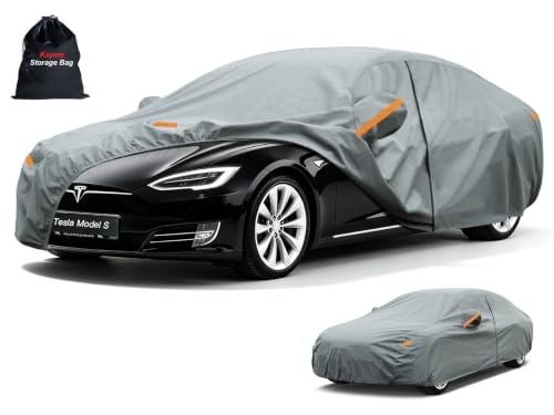 Image of Kayme Waterproof Heavy Duty Car Cover Custom Fit Tesla Model S