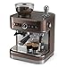 PHILIPS Barista Brew Semi Automatic Espresso Machine - Single & Double Espresso + Americano Button, 280g Dual Bean Container, Intuitive Guidance, Calibrated Tamping, Metal Cappuccino (PSA3228/41)