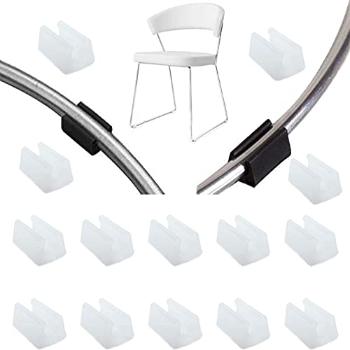 32 Pcs Silla Pierna Caps,Silla Tapas Para Piernas Silicona Abrazadera De Tubo En Forma De U Muebles...