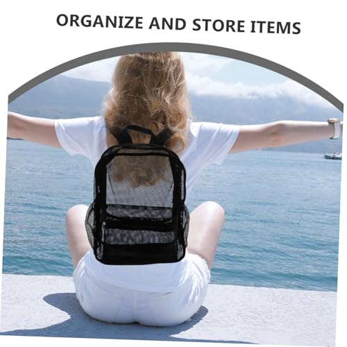 Mochila Deportiva de Malla Transpirable Beavorty Negra miniatura 3
