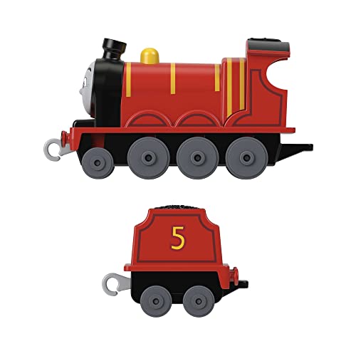 Fisher-Price Thomas & Friends die-cast push-along James toy train engine for preschool kids ages 3+ - Image 3