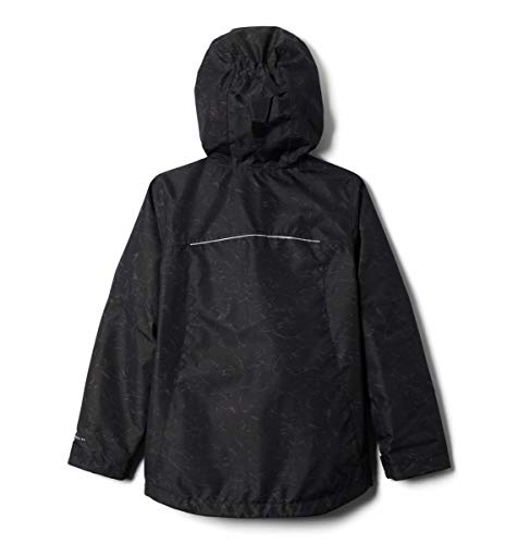 Columbia Youth Girls Whirlibird Ii Interchange Jacket, Black Crackle Print/Black, Xx-Small #TOP1
