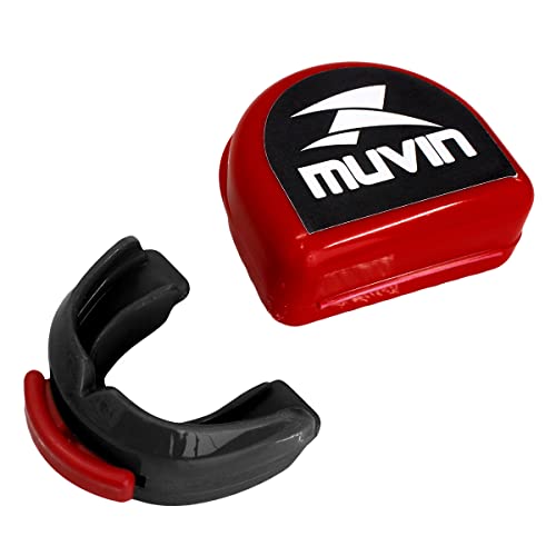 Protetor Bucal Duplo Profissional Muvin – Moldável – Com Estojo – EVA - Proteção - Lutas – Esportes