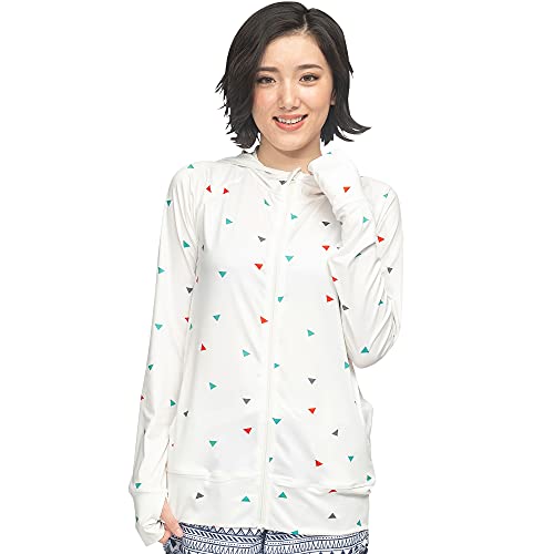 FELLOW フェロー 全38色柄 ラッシュガード パーカー レディース ラッシュパーカー 接触冷感 ラッシュ フードあり 長袖 UVカット UPF50 + マリン LLサイズ