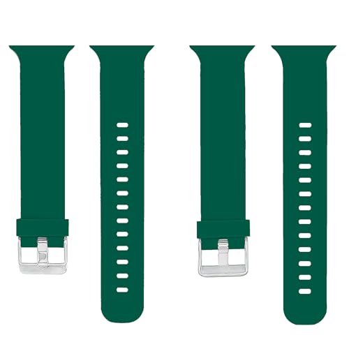 Image of ACM Watch Strap Slide 42MM 44MM 45MM 46MM 49MM Silicone Belt Compatible With Boat Wave Elevate Smartwatch Classic Casual Band Green