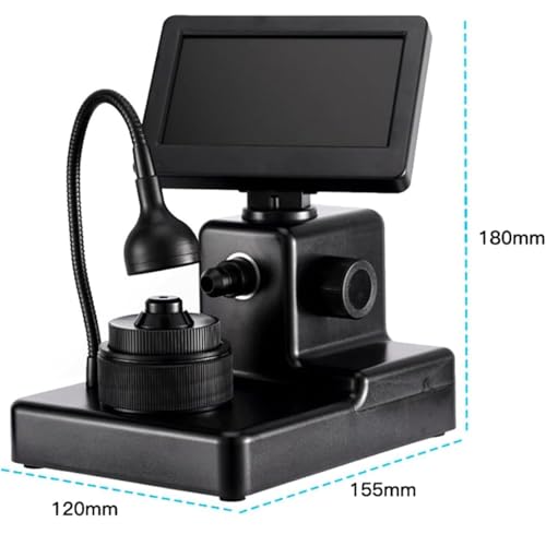 Microscopio digital con enfoque ajustable de 10-40 mm y luces LED regulables 2