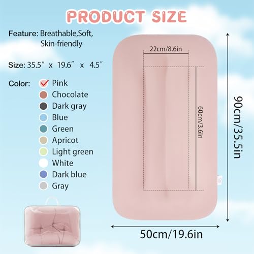 Image of Baby Lounger for Newborn, Bionic Design Baby Lounger, Soft Organic Cotton Breathable Lounger for Infants 0-18 Months (Purple)