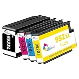 952XL Ink Cartridges Combo 4-Pack Compatible for HP 8710 7740 8720 Printer for HP 952 HP952 XL Black Color to OfficeJet Pro 8725 8210 8715 8702 8740 7720 8730 8216 8700 Black Cyan Magenta Yellow