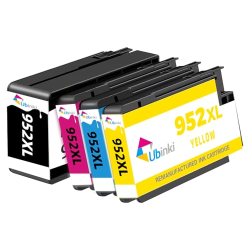 952XL Ink Cartridges Black Color Combo Pack for HP 952 XL Printer OfficeJet Pro 7740 HP952 HP952XL Compatible for 8720 8710 8715 8740 8730 8210 8725 8702 7720 8216 8700 8200 8716 Cyan Magenta Yellow