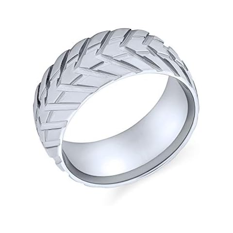 Bling Jewelry Bague Homme Acier Inoxydable Cover