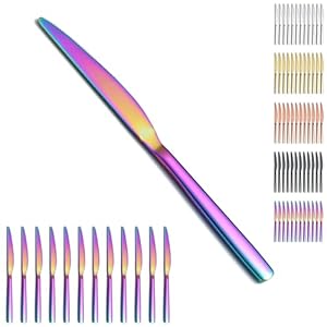 Evanda Regenbogen Tafelmesser Set 12 Stück