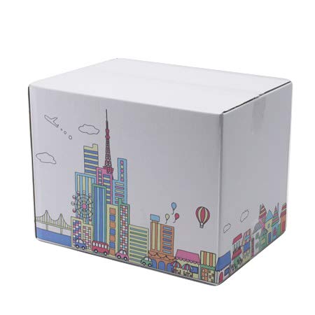 Amazon.co.jp: アースダンボール デザインダンボール箱 100サイズ B4 