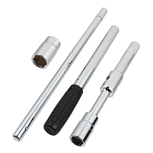 Cabilock Extended Tire Wrench 4 Way Lug Nut Wrench Carbon Steel Construction Easy Tire Loading Space-saving Design