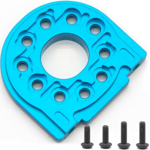 Aluminum Alloy Motor Mount Plate Compatible with Tamiya TT02 1/10 RC On-Road Touring Car - TT02 Motor Bracket High-Performance Upgrade Replacement Blue