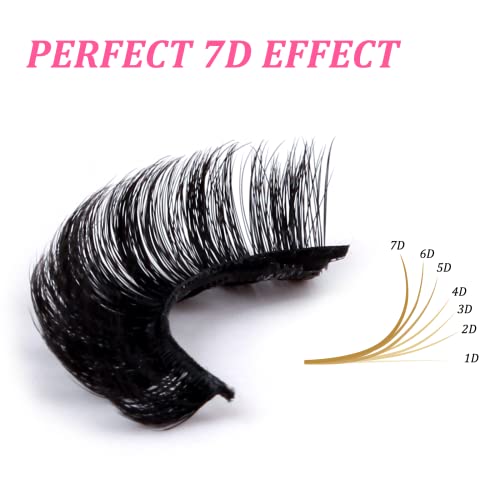 False Eyelashes Russian Strip Lashes 10 works Reusable Natural Look 7D Faux Mink Lashes Fluffy Volume Wispy Fake Eyelashes Handmade Thick Soft Long Dramatic Eyelashes for Makeup (7D15) - Image 2