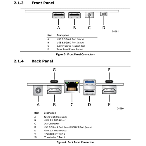 Intel 2023 Nuc 13 Pro Kit Nuc13Anhi7 Barebone System Tall Mini Pc Desktop, 13Th Gen 12-Core I7-1360P Up To 5.0Ghz, No Ram, No Storage, Wifi 6, Bluetooth 5.3, No Os, Broag Extension Cable #TOP4