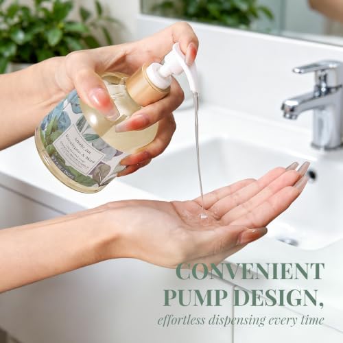 Image of ROMIIE ZOI Liquid Hand Soap, Eucalyptus & Mint, 260ml /8.7 fl.oz | With Gift Box, Gentle cleansing, nourishes skin without drying