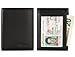 GintaXen Slim Leather Bifold Front Pocket Wallet Credit Card Holder with 2 ID Window RFID Blocking - Black